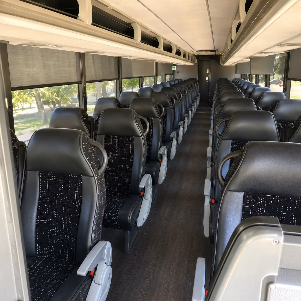 charter bus shuttles to fort leavenworth for personnel movements and ceremonies