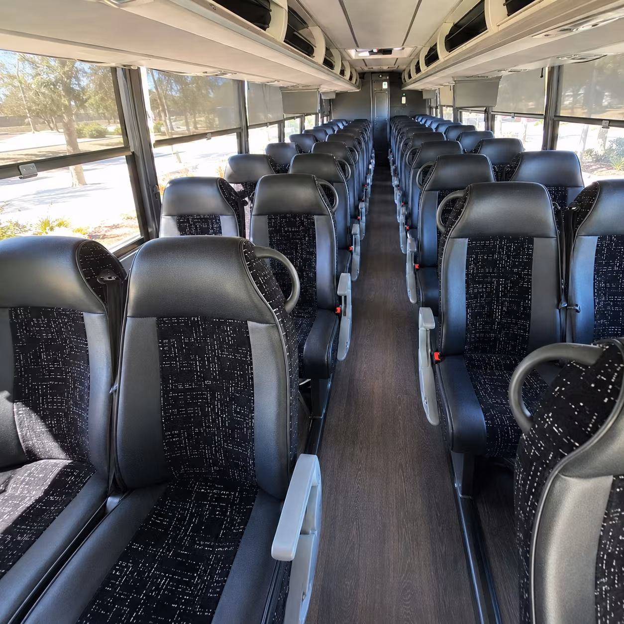 kansas city charter bus interior
