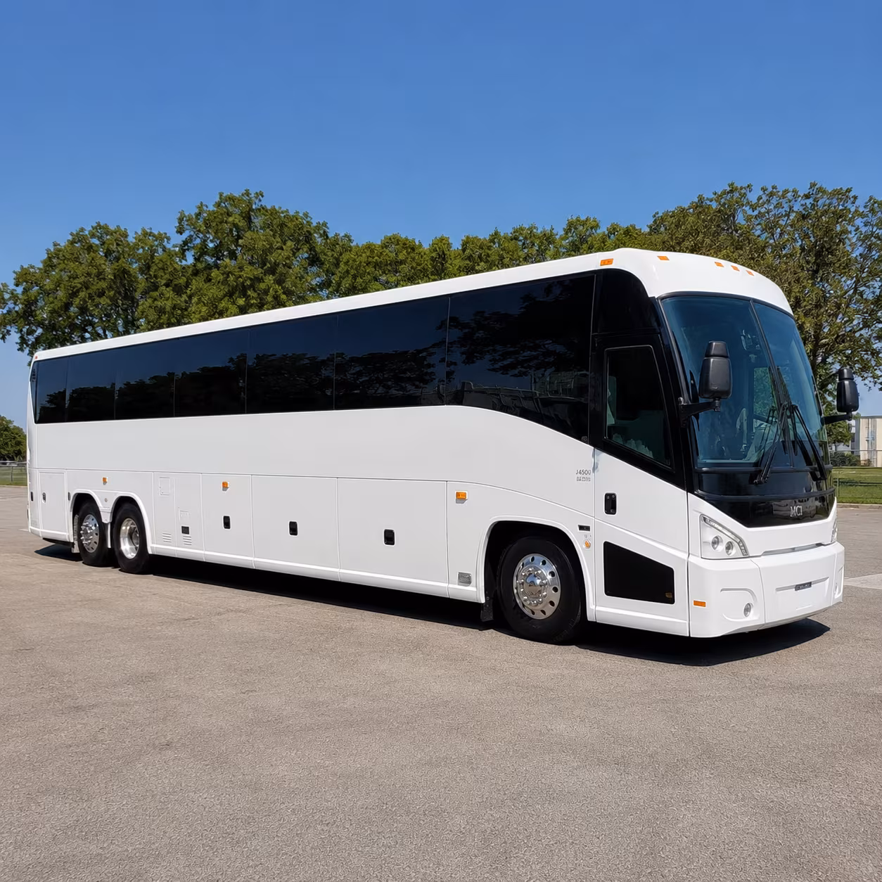 kansas city charter bus rental exterior