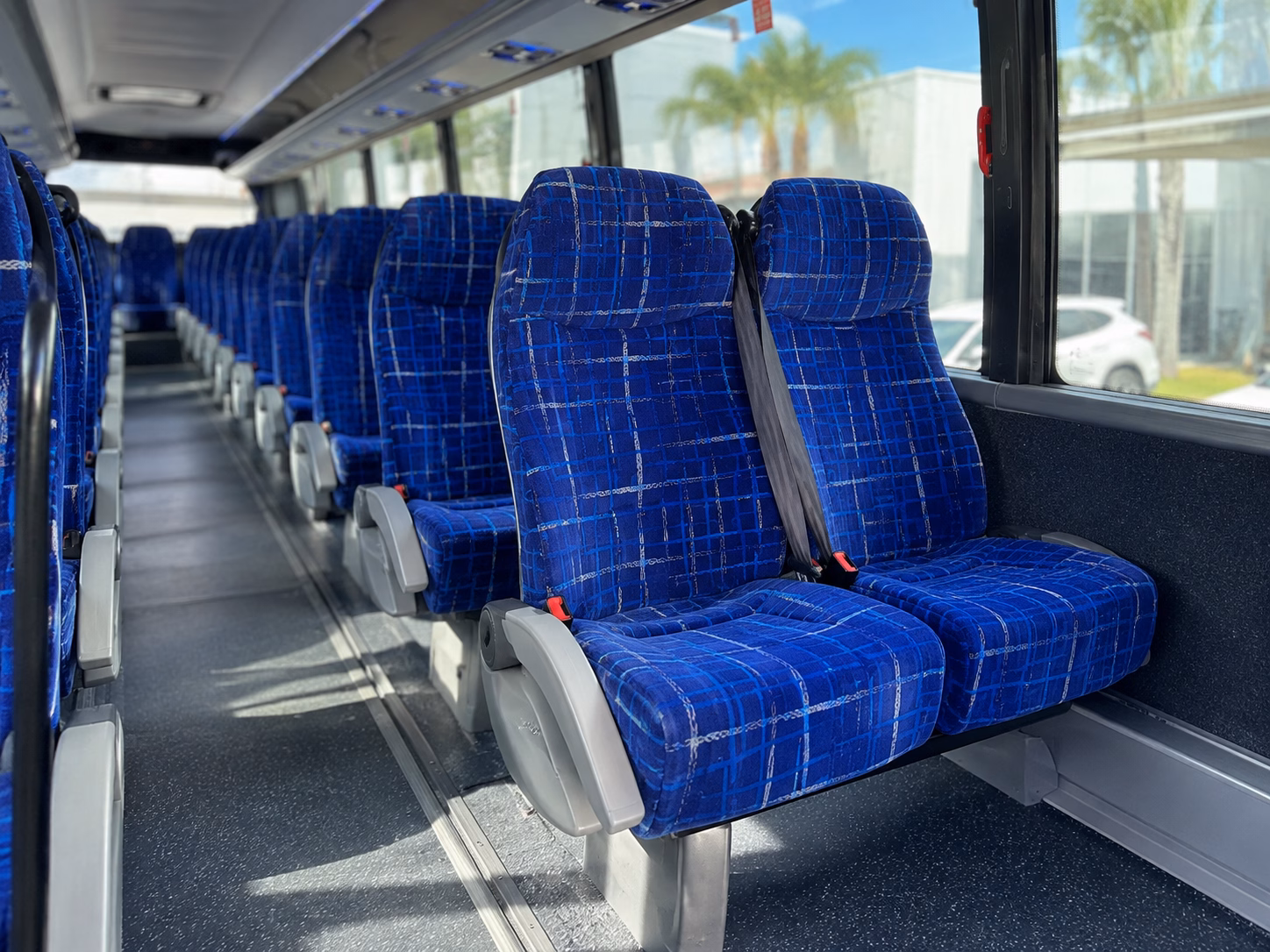kansas city charter bus rental interior